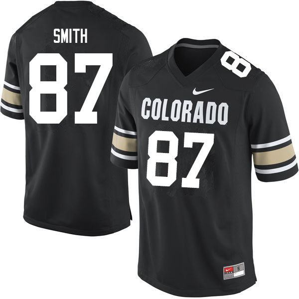 Men #87 Alexander Smith Colorado Buffaloes College Football Jerseys Sale-Home Black